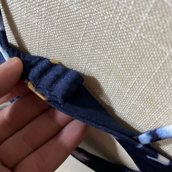 XL Athleta Bikini: Aqualuxe print square plunge bikini set: - Picture 3 of 12